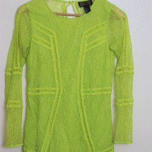 Neon Yellow Lace H&M Dress